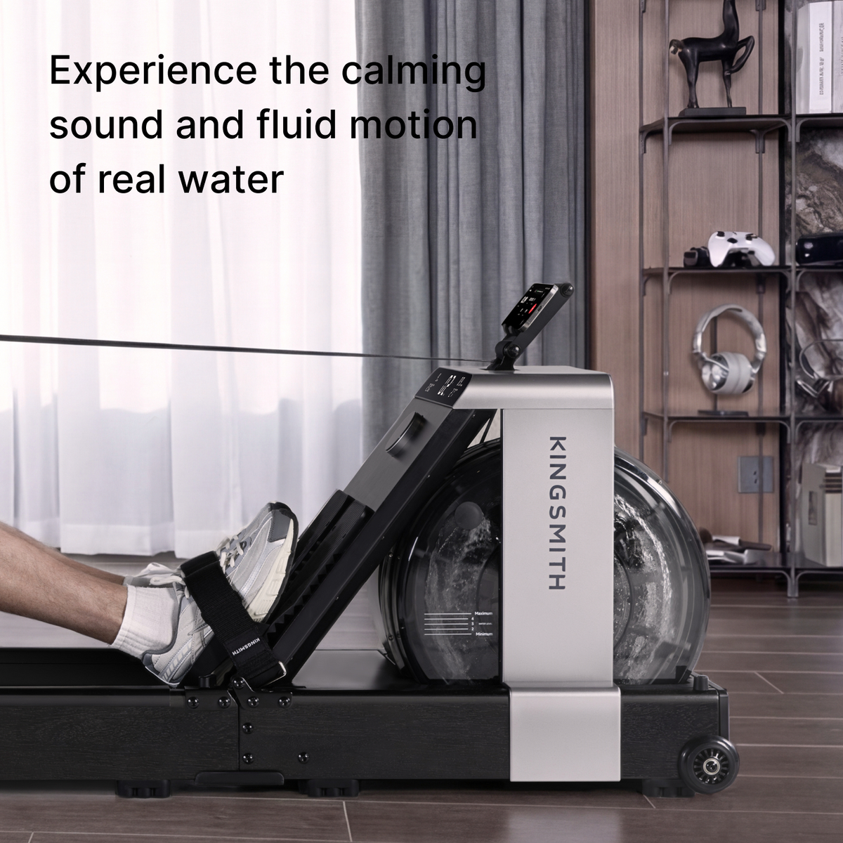Kingsmith Water Resistance Rowing Machine WM20 (Black) เครื่องกรรเชียงบก